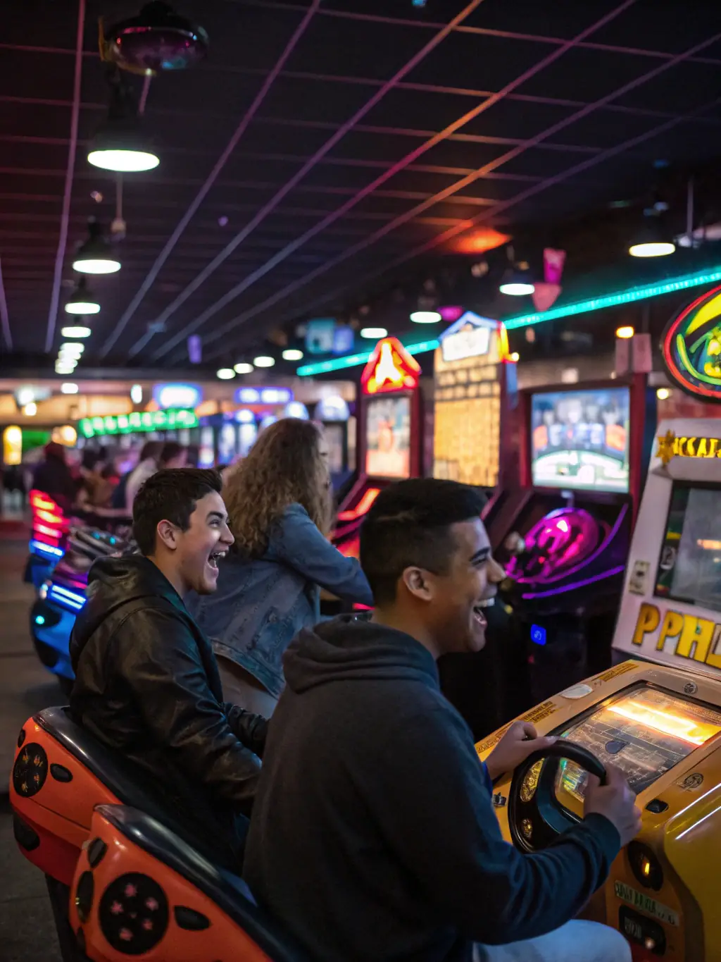 An eye-catching image of a PG arcade game, showcasing fast-paced action and colorful graphics.